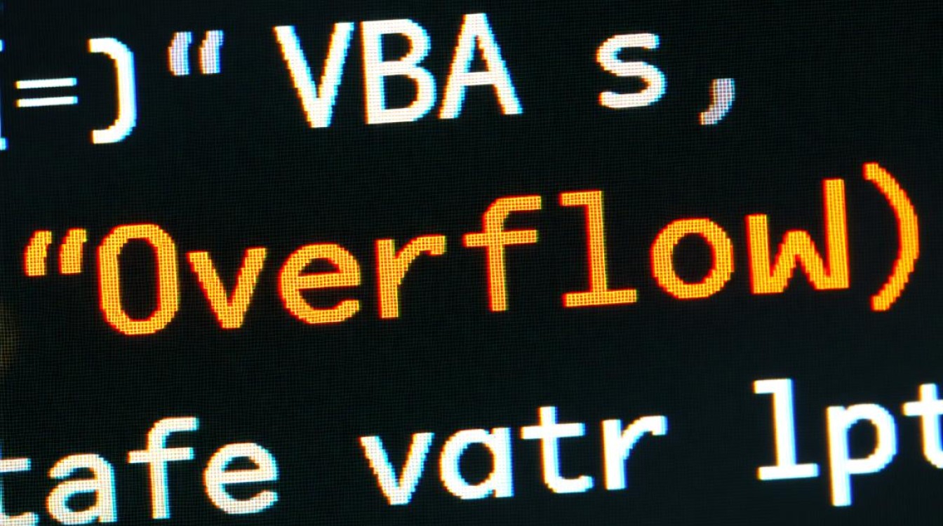 VBA中遇到overflow错误，如何快速定位并解决？