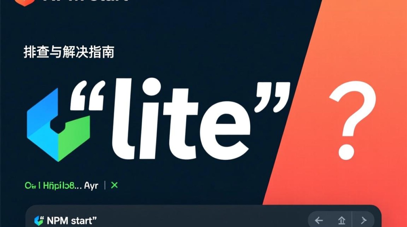 运行 npm start 时出现 lite 相关错误，如何解决？