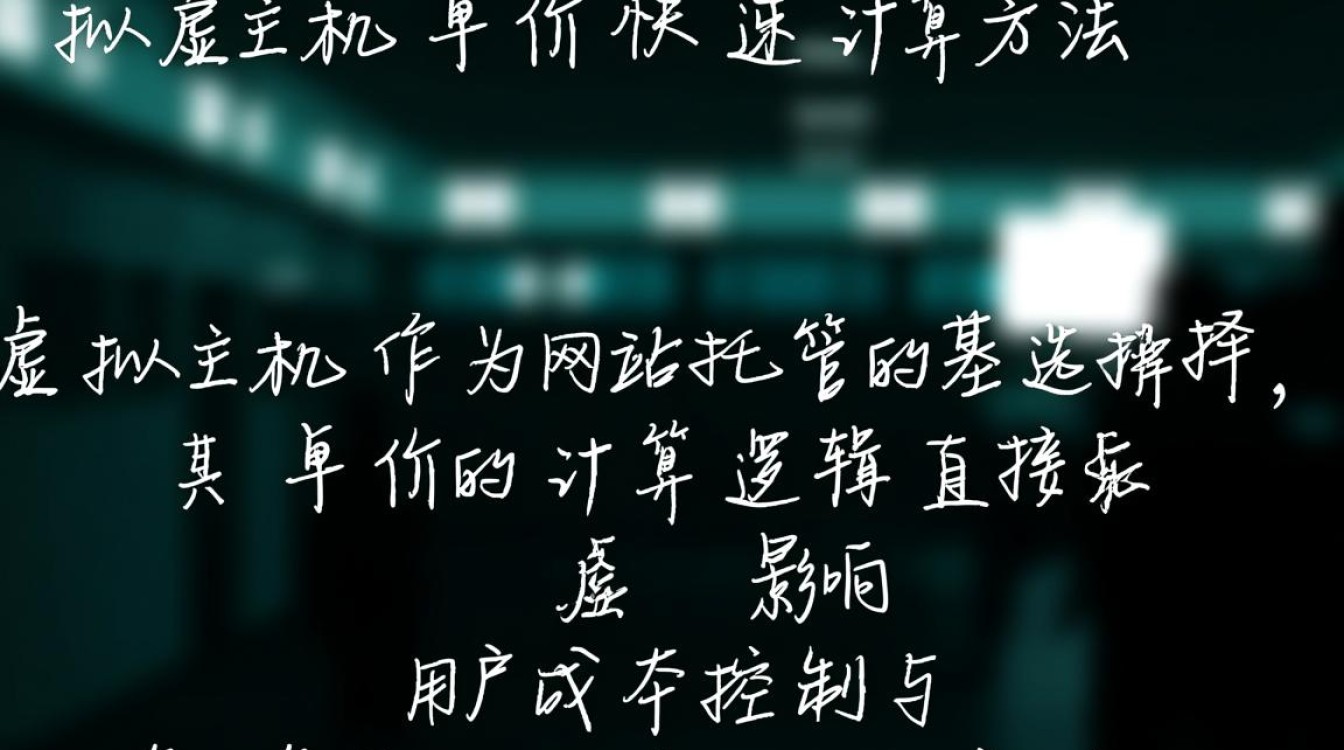 虚拟主机单价计算公式是怎样的？不同配置如何影响价格？