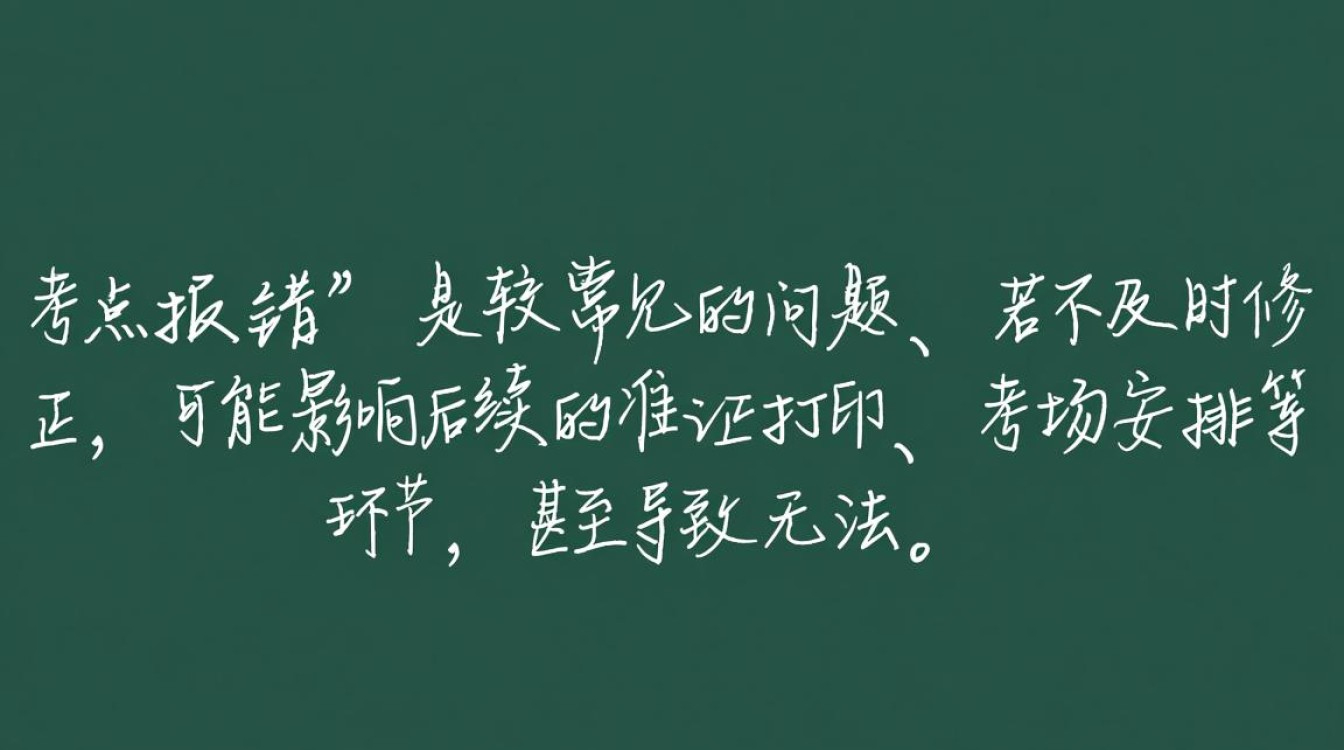 考点报错怎么修改考点报错后如何快速完成信息修正？
