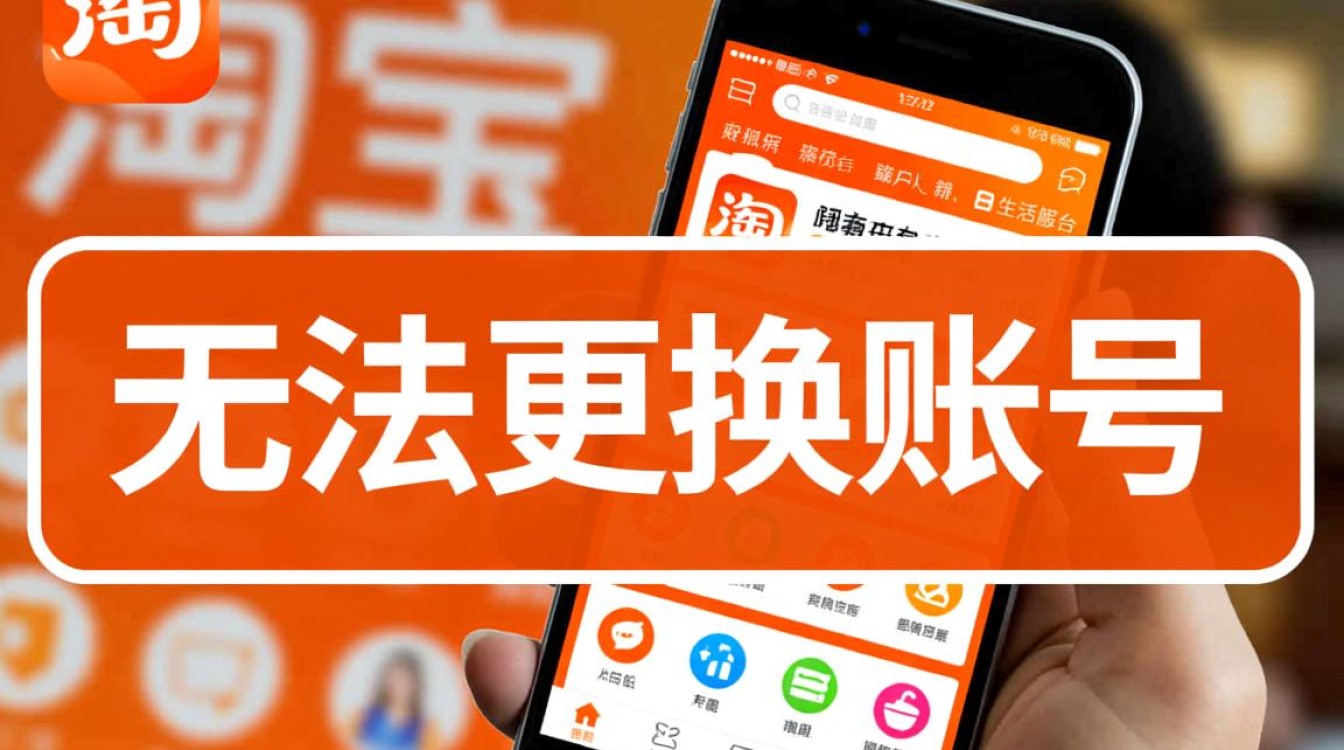 为什么手机淘宝无法切换登录账号？