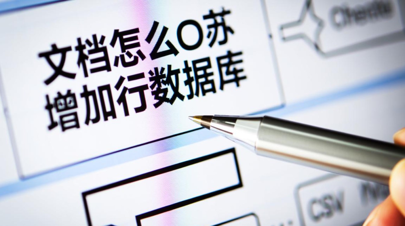 如何在文档中增加行数据库，实现高效数据管理？
