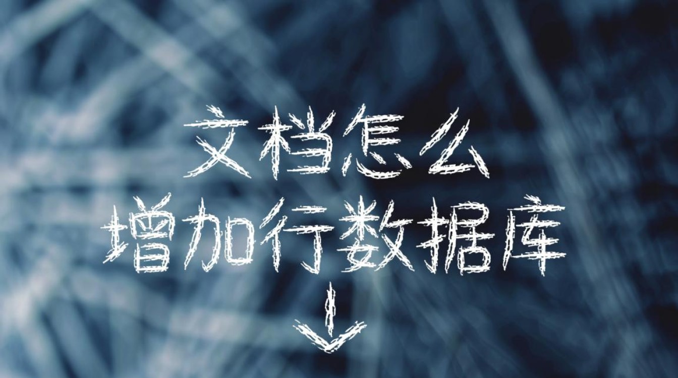 如何在文档中增加行数据库，实现高效数据管理？