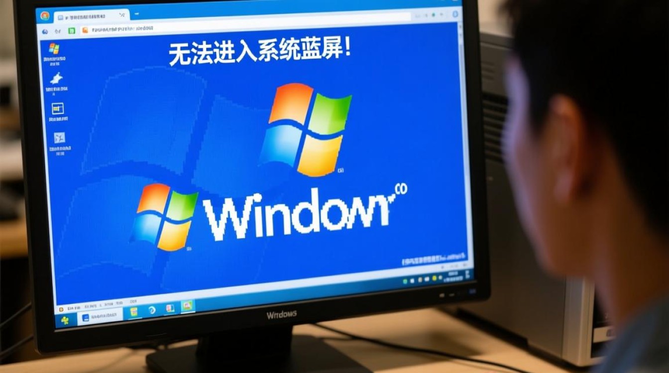 电脑XP系统开机就蓝屏进不了系统，怎么办？