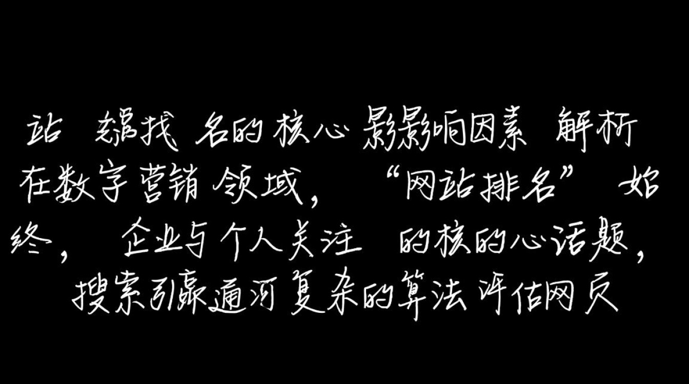 网站排名与哪些核心因素密切相关？