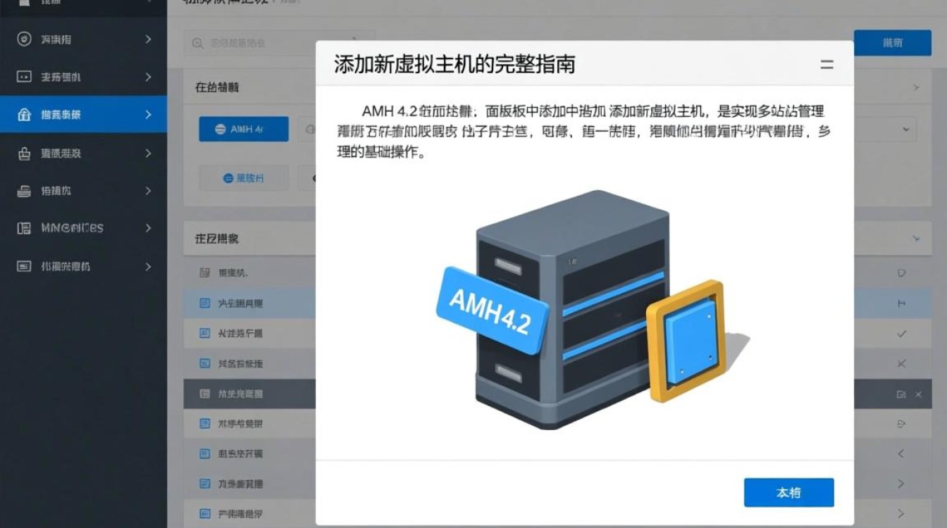AMH 4.2如何添加新虚拟主机？