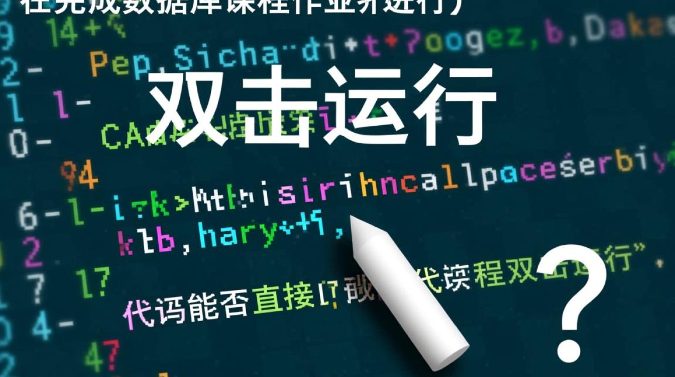 数据库作业代码如何实现双击直接运行？