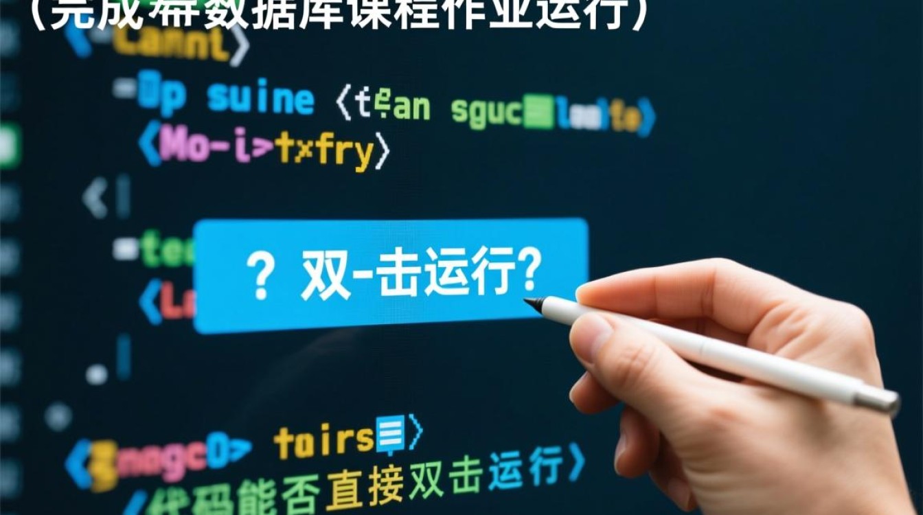 数据库作业代码如何实现双击直接运行？