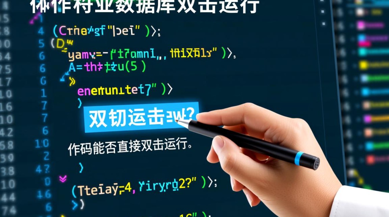 数据库作业代码如何实现双击直接运行？