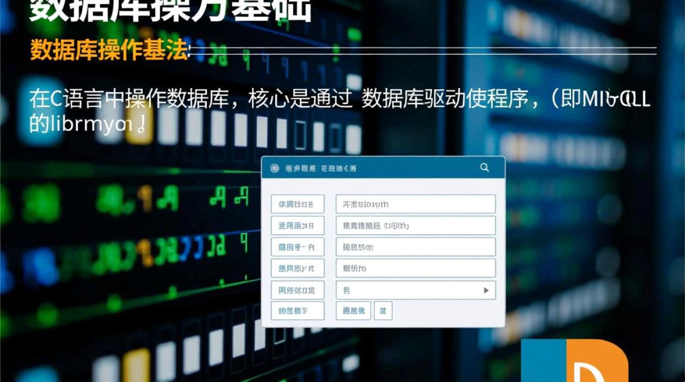 C语言中如何操作数据库？