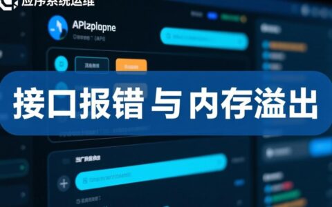 接口报错内存溢出接口频繁报错内存溢出，如何快速定位并解决？