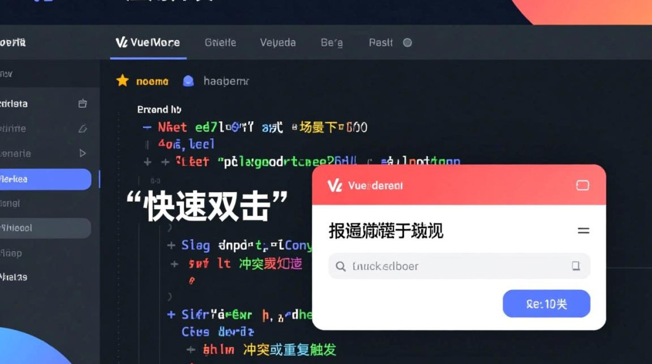 Vue快速双击报错Vue中快速双击触发事件时出现报错，如何解决？
