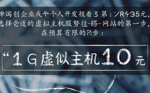 1g虚拟主机仅10元，性能与稳定性如何保障？