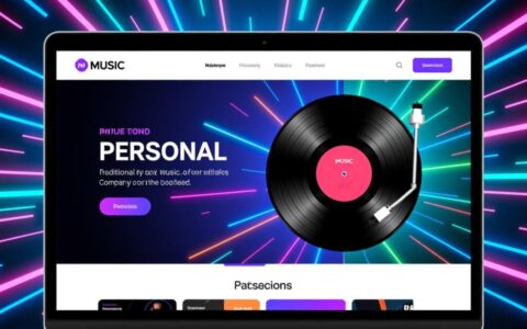 如何用个人音乐网站模板，快速搭建一个专业的作品集网站？