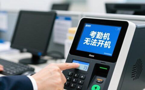 考勤机突然无法开机黑屏，按什么键都没反应？