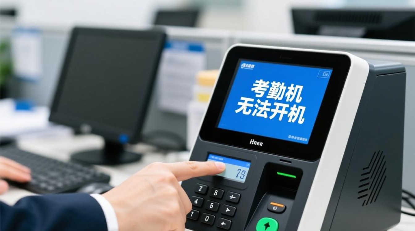 考勤机突然无法开机黑屏，按什么键都没反应？