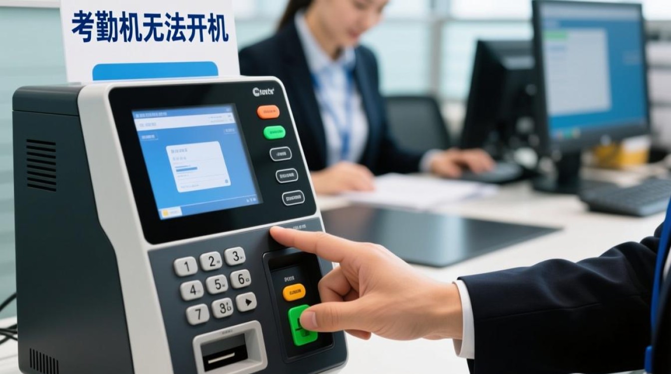 考勤机突然无法开机黑屏，按什么键都没反应？