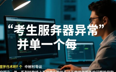 考生服务器崩溃登录不上，官方有解决方案吗？