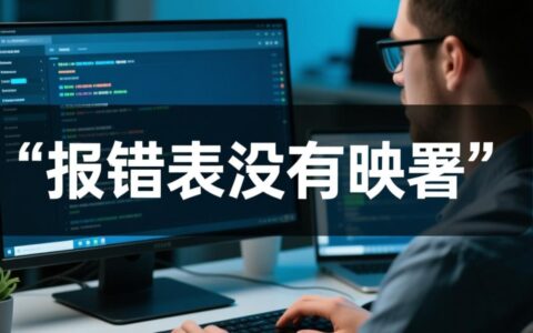 程序运行报错表没有映射，究竟是什么原因导致的？