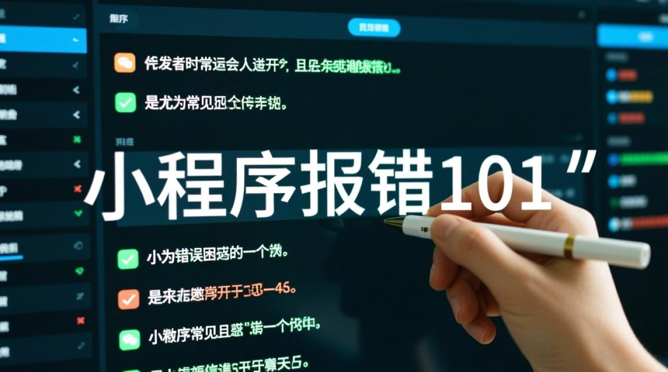 小程序报错101，代码没错为什么还是无法运行？
