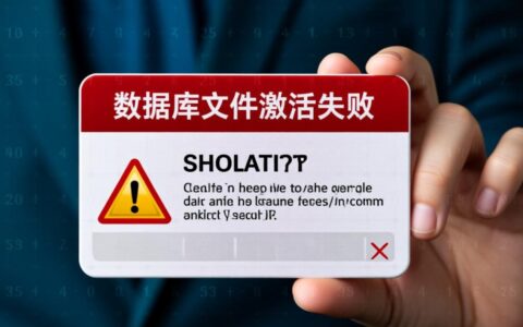 数据库文件激活失败无法启动，该如何解决？