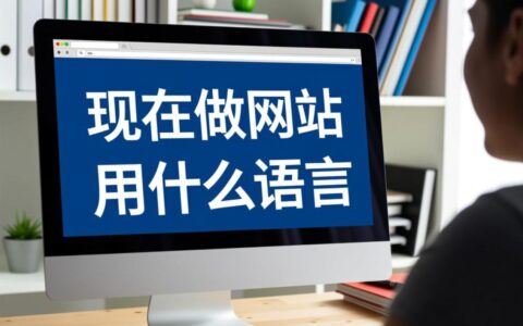 现在做网站用什么语言，前端后端如何选择搭配？