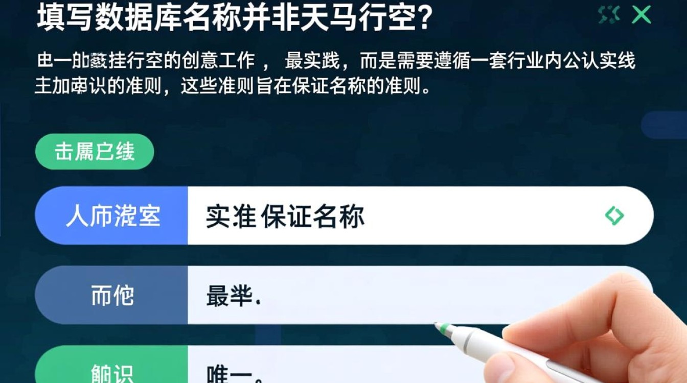 数据库名称到底应该怎么填写才符合规范和命名规则要求呢? 数据库名称到底应该怎么填写才符合规范和命名规则要求呢?