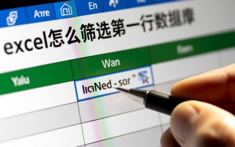 Excel怎么设置筛选才能只保留第一行数据?