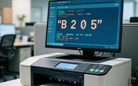 打印机报错B205无法使用，到底是什么原因怎么解决？