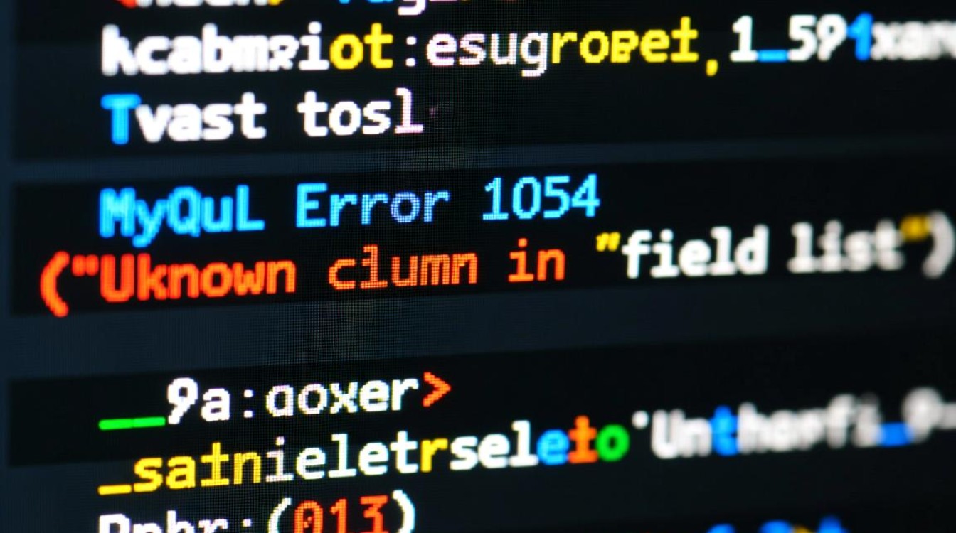 MySQL报错1054column后,如何解决未知列名的错误? MySQL报错1054column后,如何解决未知列名的错误?