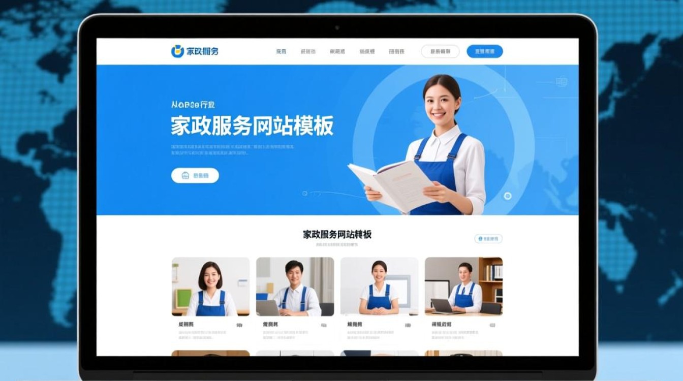 家政服务网站模板哪个好？新手如何快速搭建？