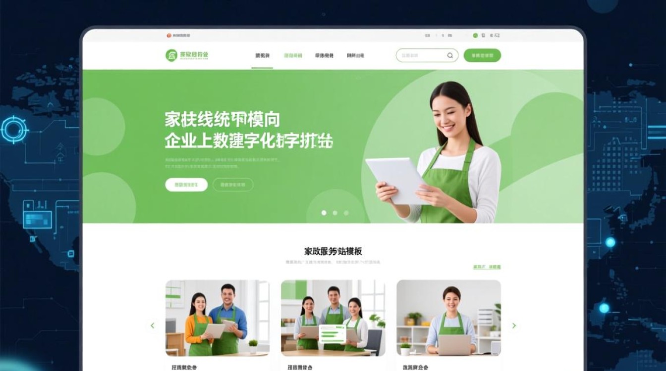 家政服务网站模板哪个好？新手如何快速搭建？