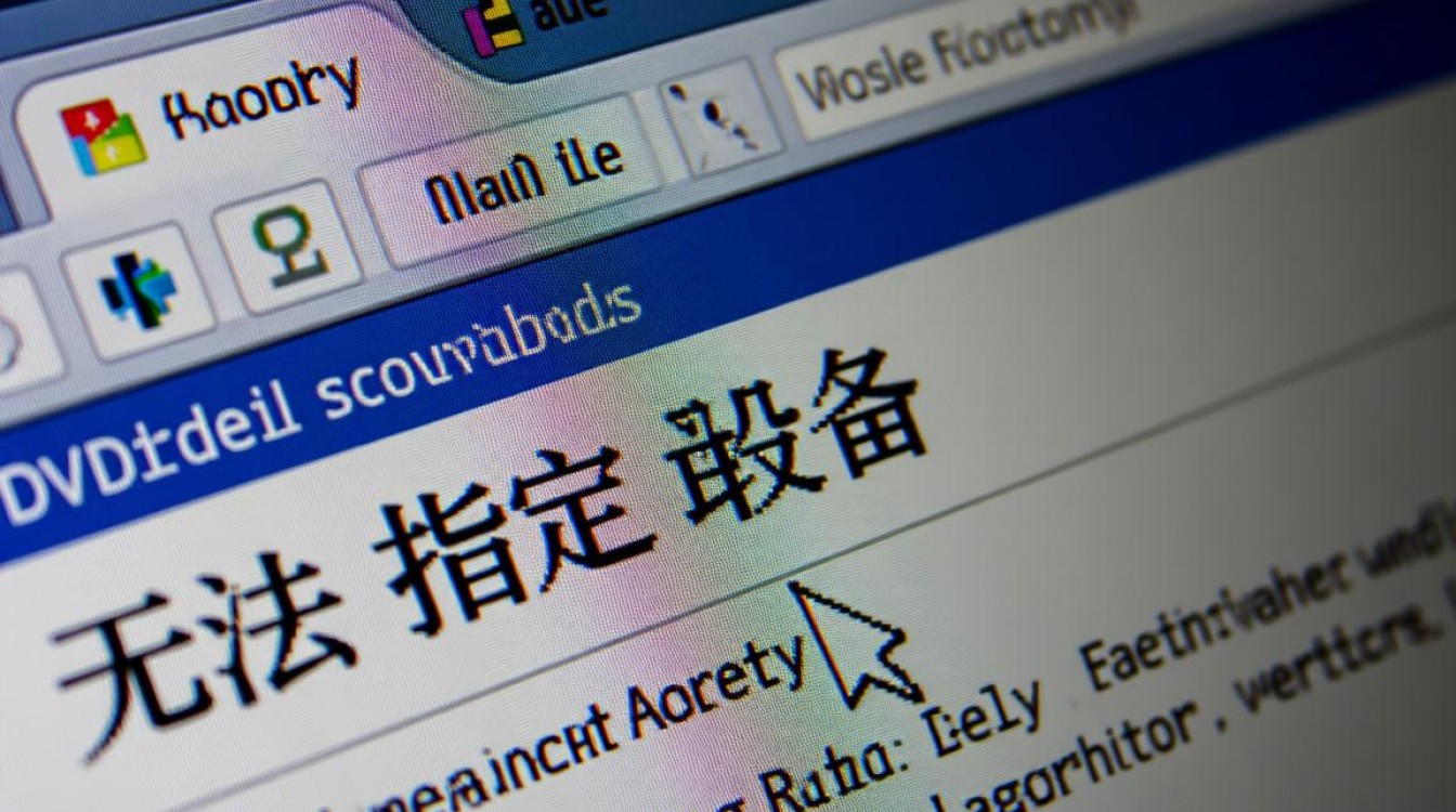 DVD无法指定设备怎么办?解决方法与排查步骤 DVD无法指定设备怎么办?解决方法与排查步骤