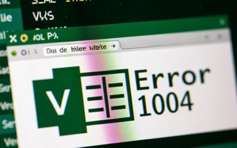 vb保存报错1004是什么原因导致的？