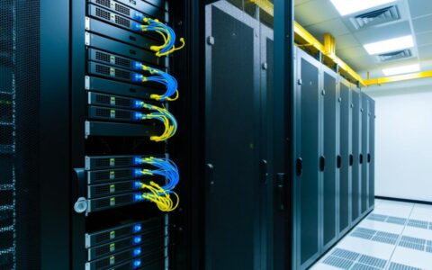 服务器机柜大样图包含哪些关键尺寸和部件？