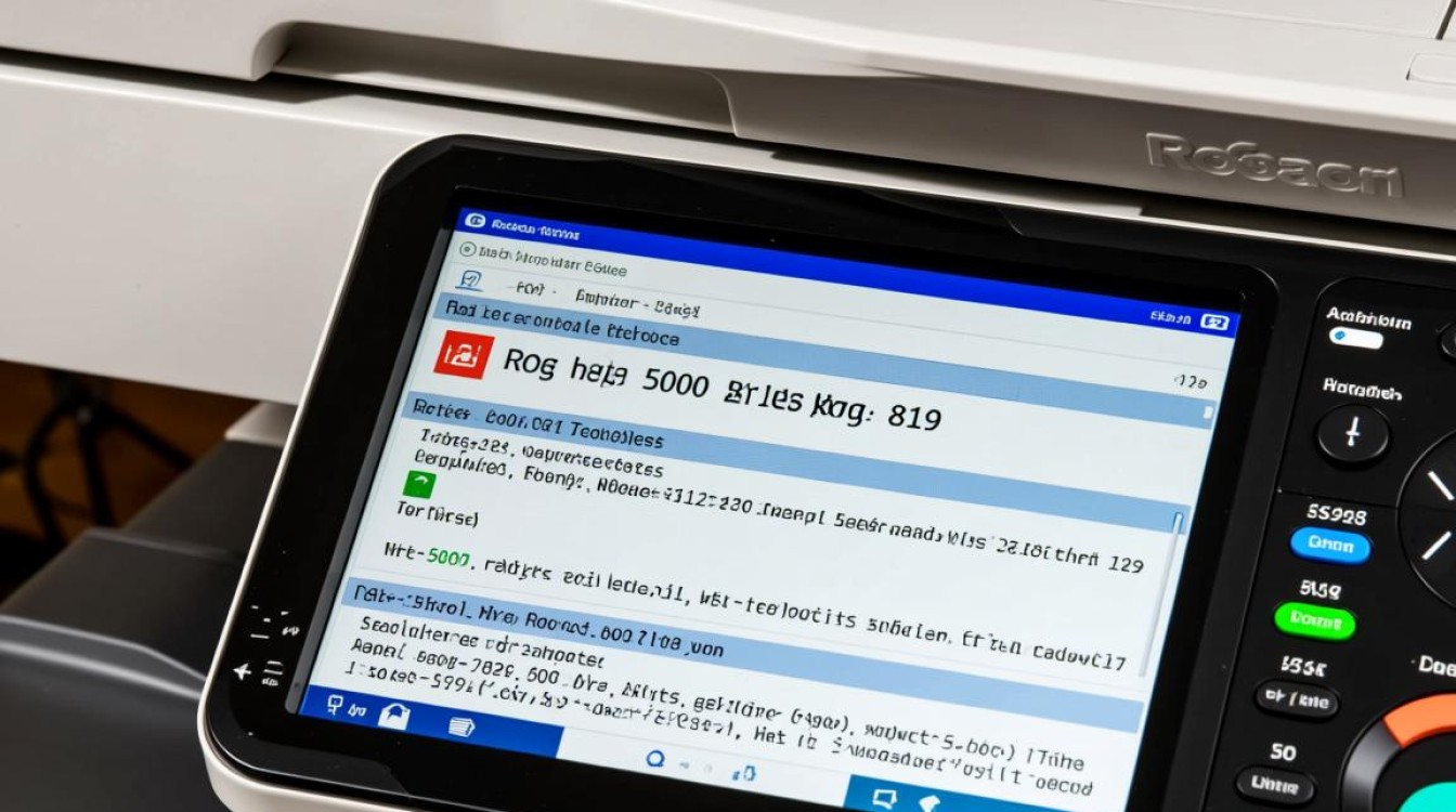理光5000报错819是什么原因？如何解决？