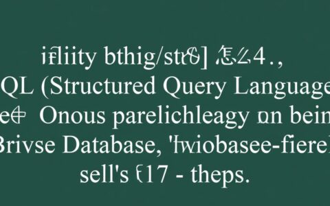 数据库SQL查询语句怎么写？新手入门必看指南