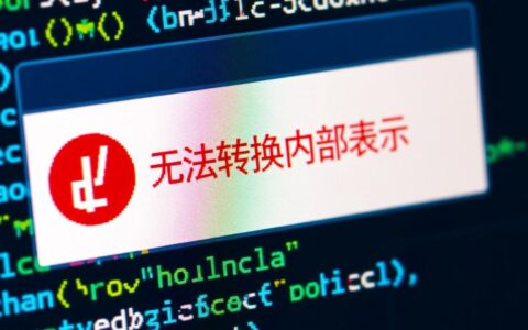 无法转换内部表示是什么原因导致的？