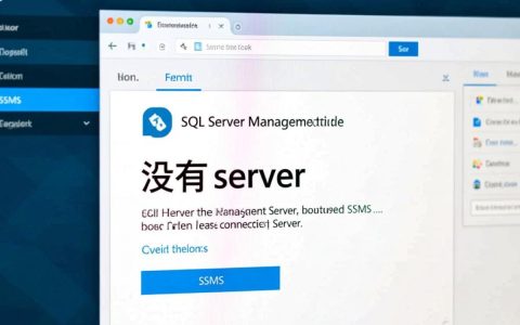 为什么SSMS里找不到服务器连接选项？