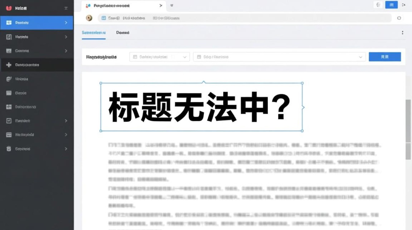 无法居中是什么原因导致的? 无法居中是什么原因导致的?