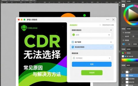 为什么CDR软件里对象突然无法选择？解决方法是什么？