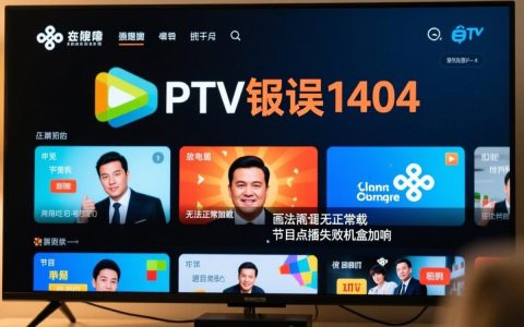 联通IPTV报错1404是什么原因？如何解决？