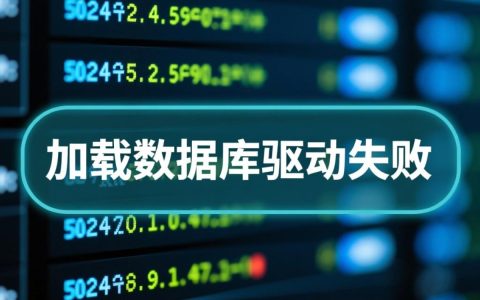 数据库驱动加载失败怎么办？排查步骤与解决方法详解