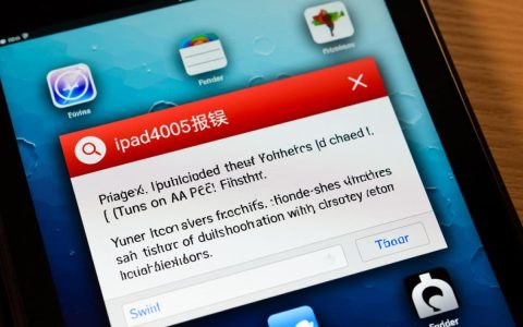 ipad4005报错怎么办？解决方法有哪些？