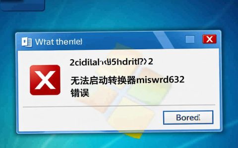 无法启动转换器mswrd632怎么办？解决方法有哪些？