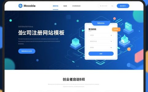 公司注册网站模板选哪个好？新手如何快速搭建？
