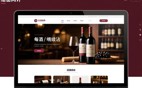 红酒 网站 模板