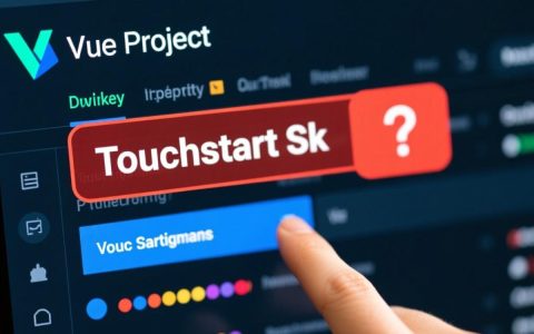 vue中touchstart报错