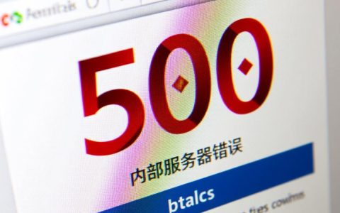 网页登录报错500是什么原因？怎么解决？