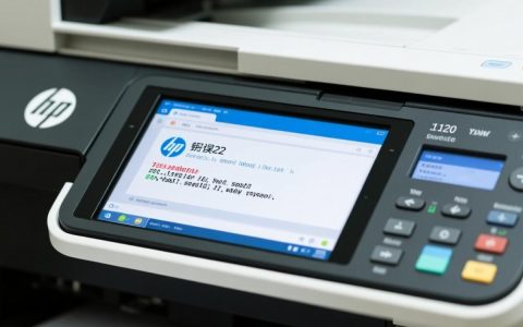 惠普1120报错22
